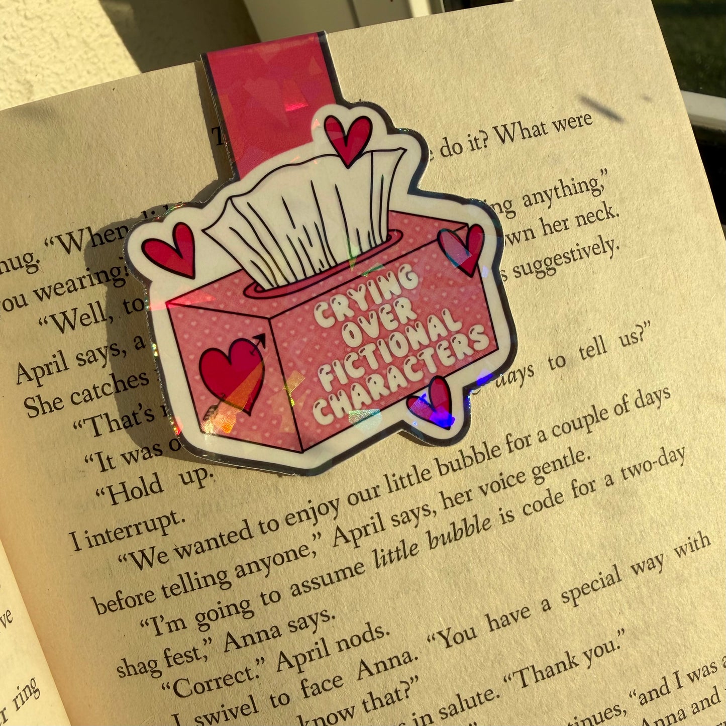 Crying Over Fictional Characters- Magnetisk bogmærke
