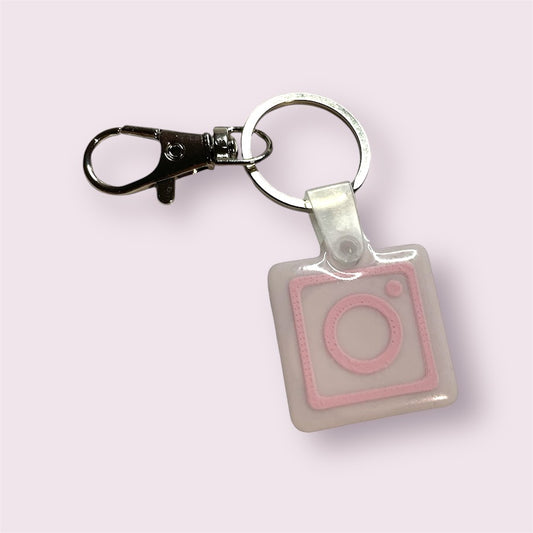 NFC nøglering – IG hvid-lyserød