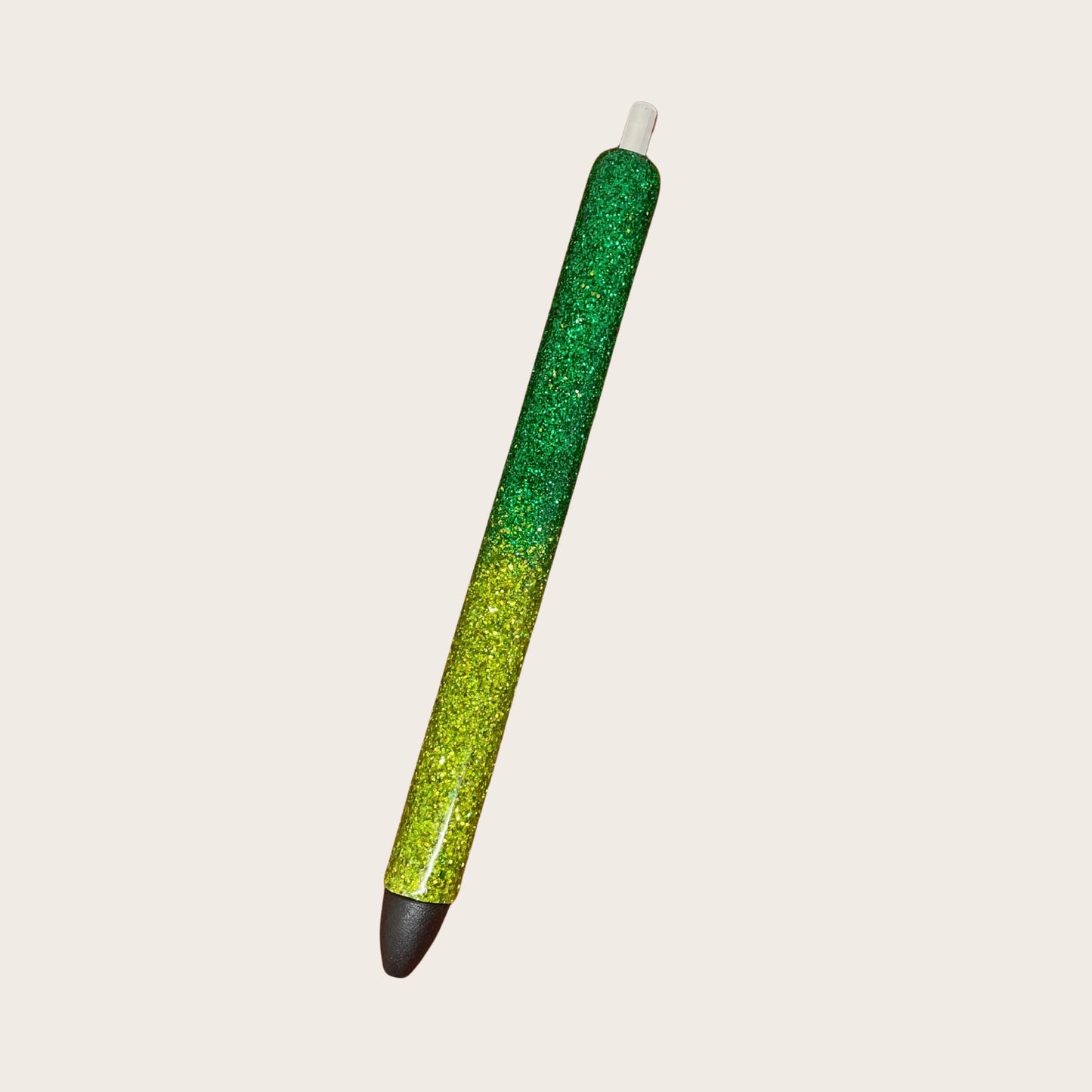 Glitterkuglepen - Green Duo