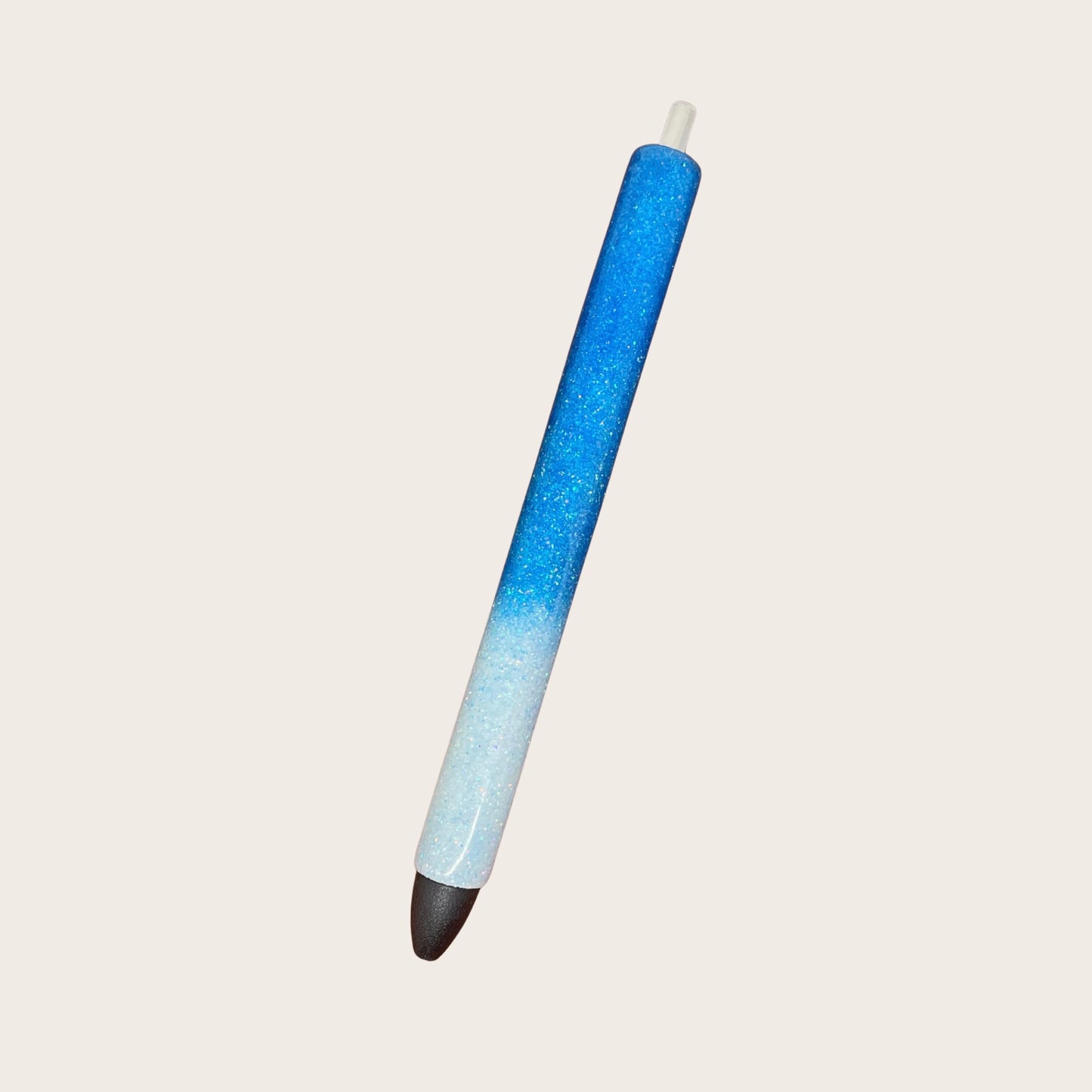 Glitterkuglepen - Light Blue