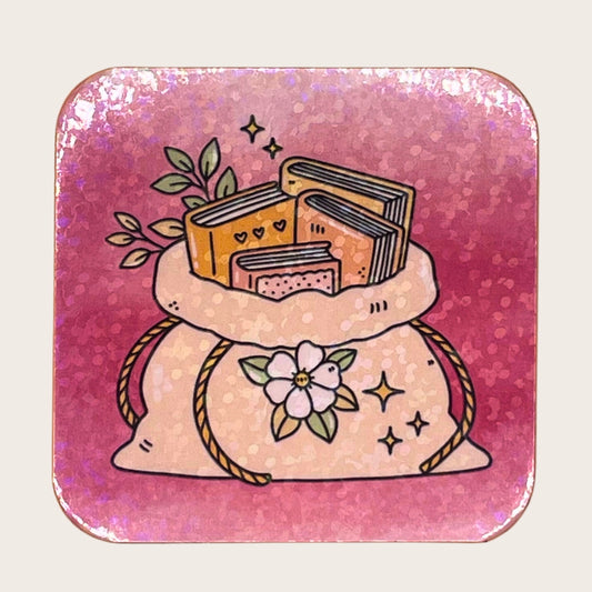 A Bag of Books - magnet