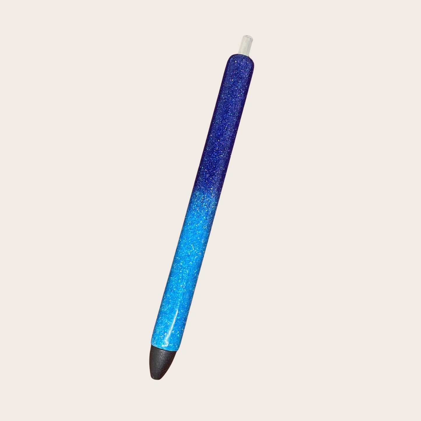 Glitterkuglepen - Blue Duo