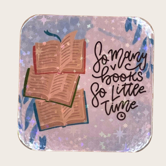 So Many Books - magnet