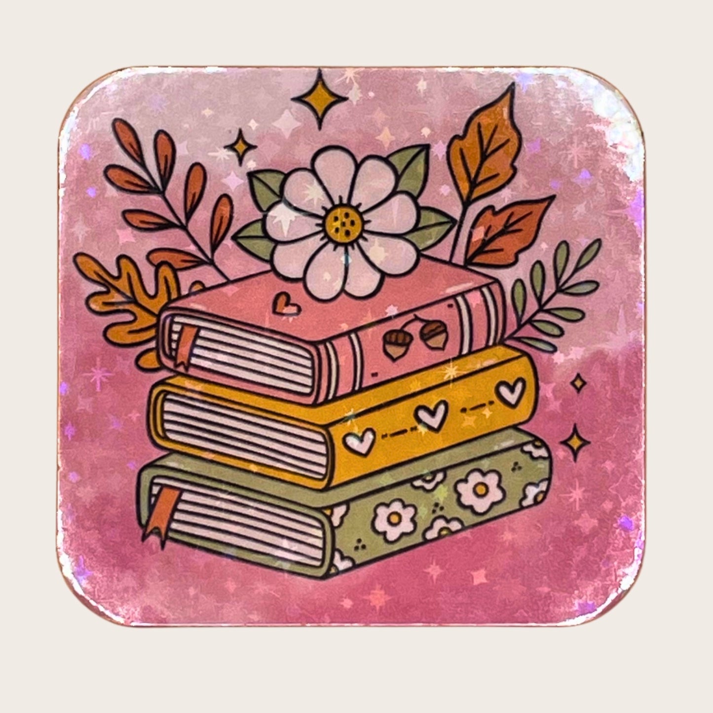 A Stack of Books - magnet