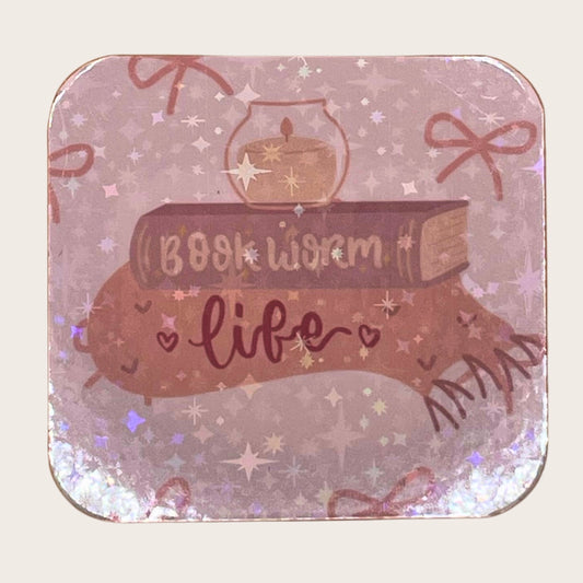 Book Worm Life - magnet