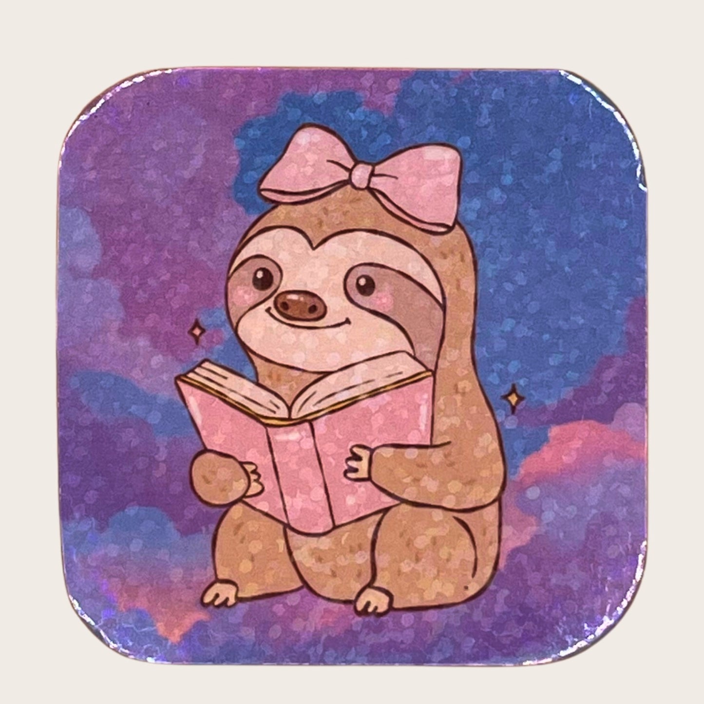 Reading Sloth - magnet
