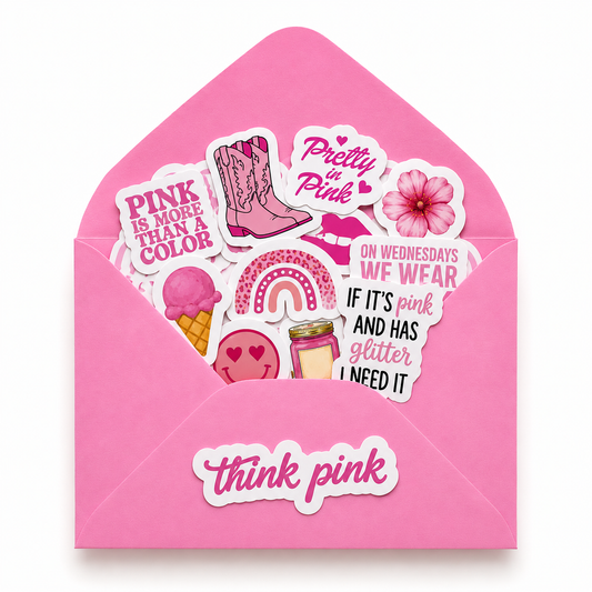 Think Pink - Sticker Pack