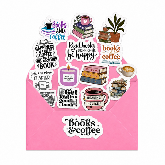 Books & Coffee - Sticker Pack