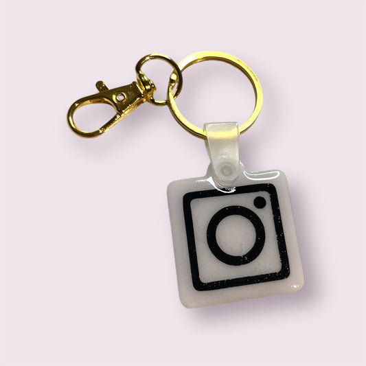 NFC nøglering - IG hvid-sort