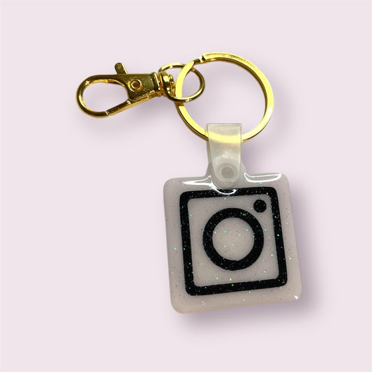 NFC nøglering - IG hvid-sort